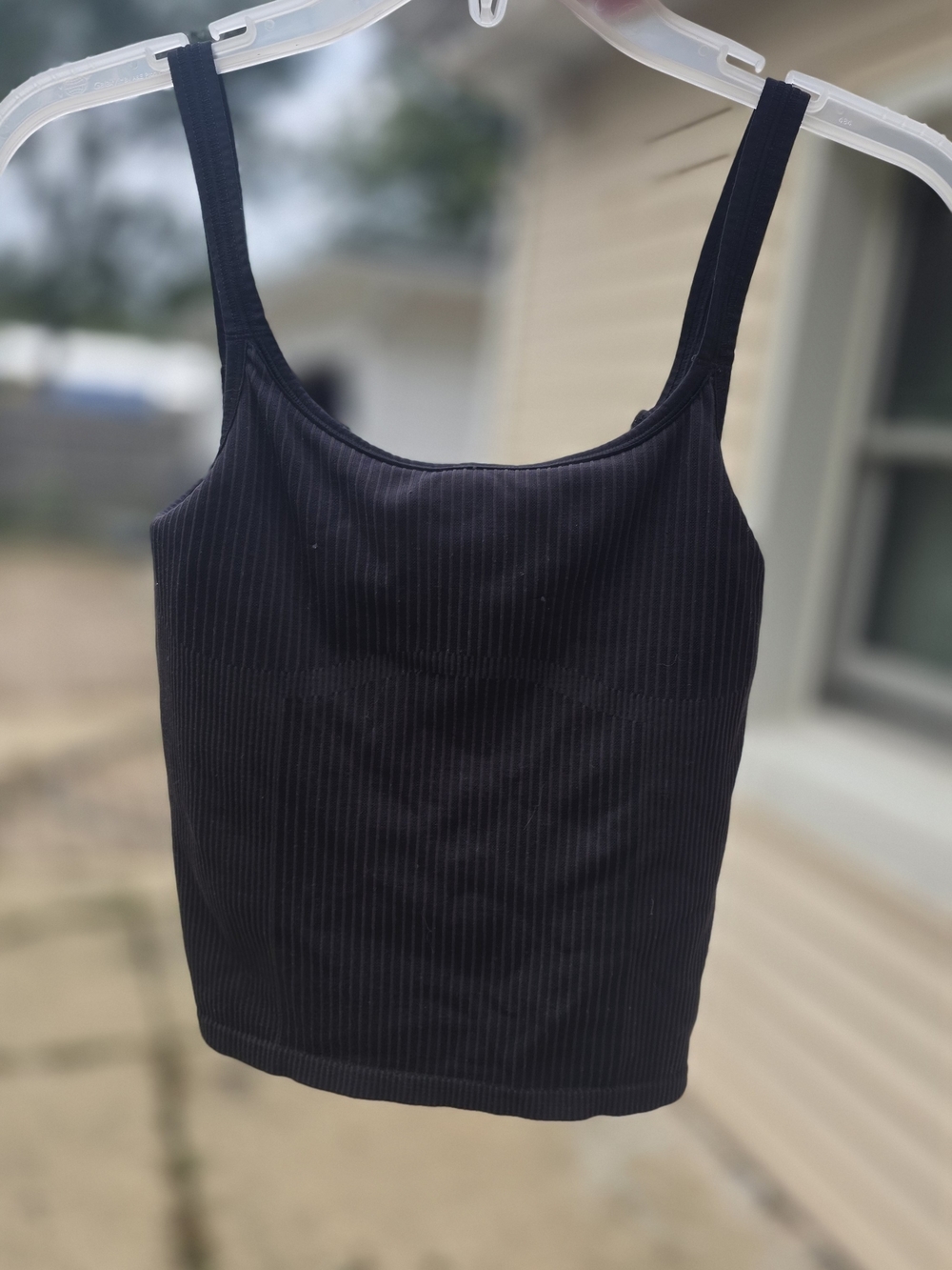 Lululemon Black Ribbed Tank Top